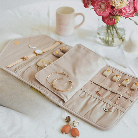 Sac à bijoux portable pliable pour femme