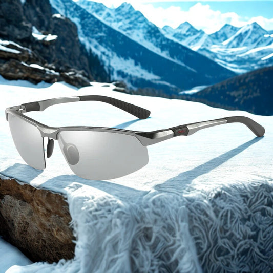 AORON – lunettes de soleil polarisées photochromiques en Aluminium