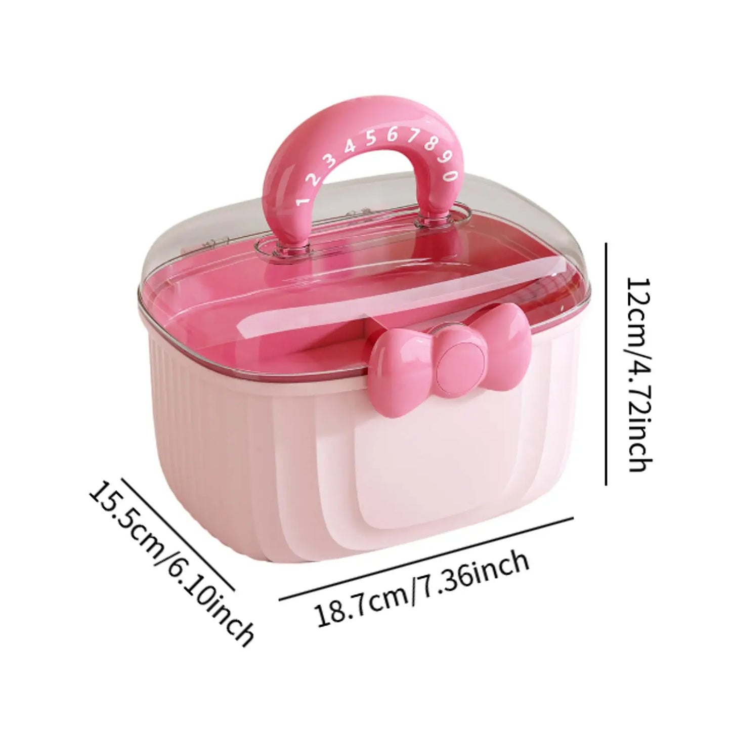 Boîte de rangement portable pour filles