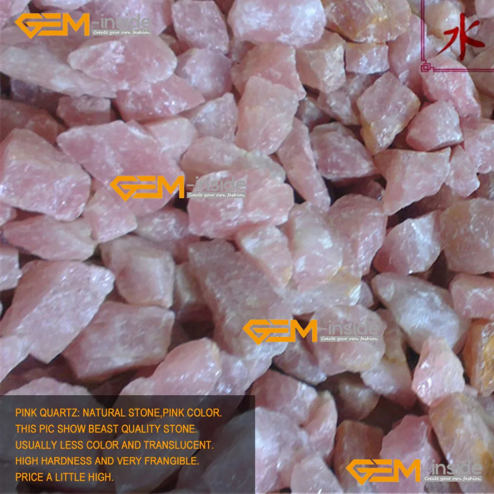 Perles rondes lisses en pierre de quartz Rose naturel pour la fabrication de bracelets