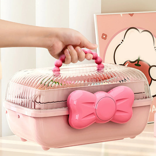 Boîte de rangement portable pour filles