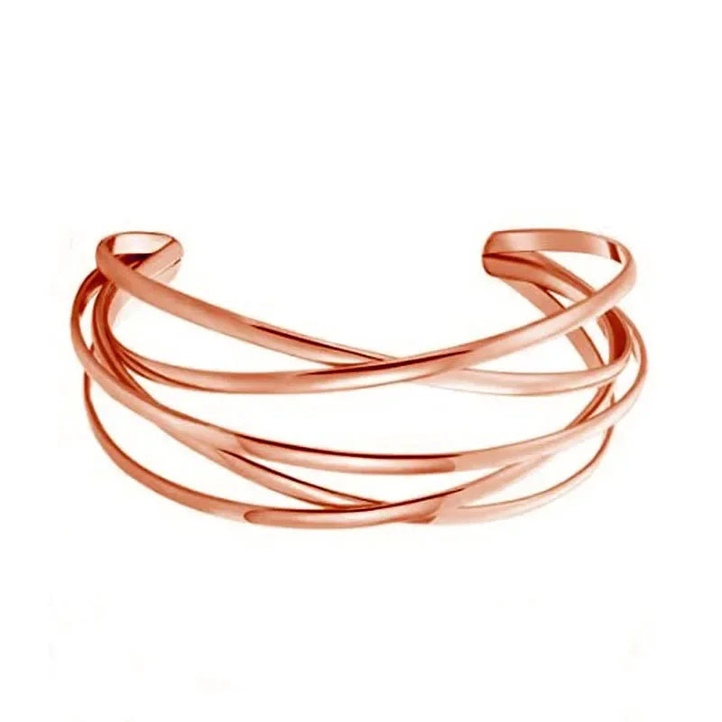 Bracelet minimaliste géométrique en acier inoxydabl
