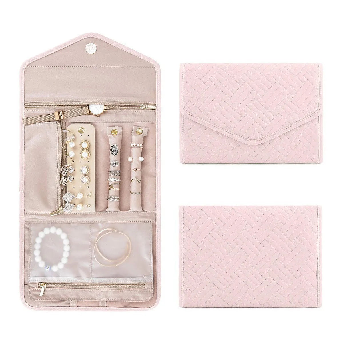 Sac à bijoux portable pliable pour femme