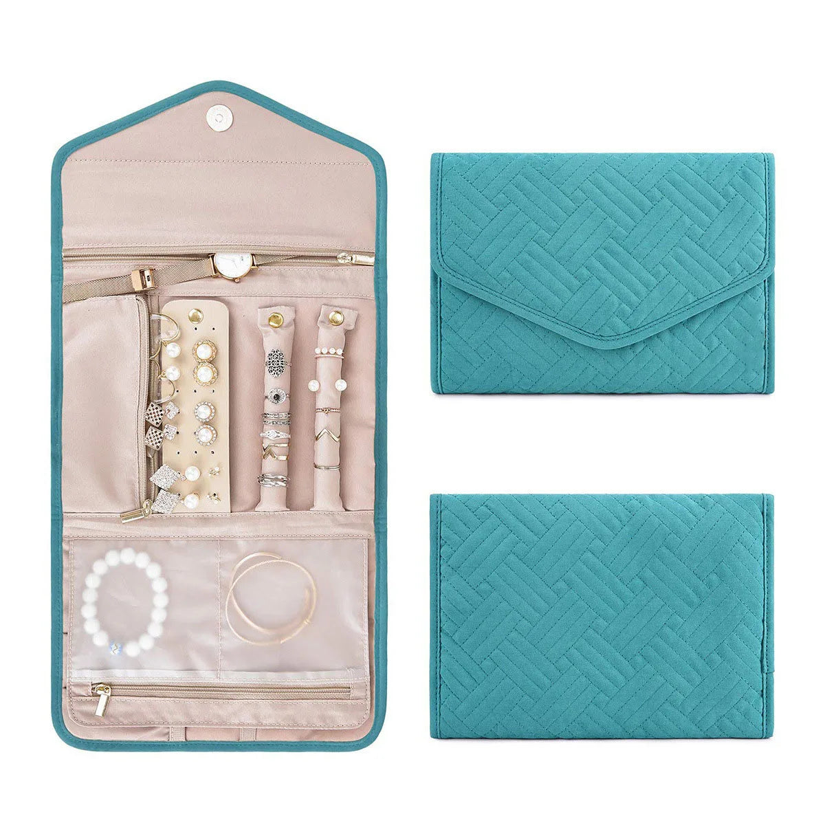 Sac à bijoux portable pliable pour femme