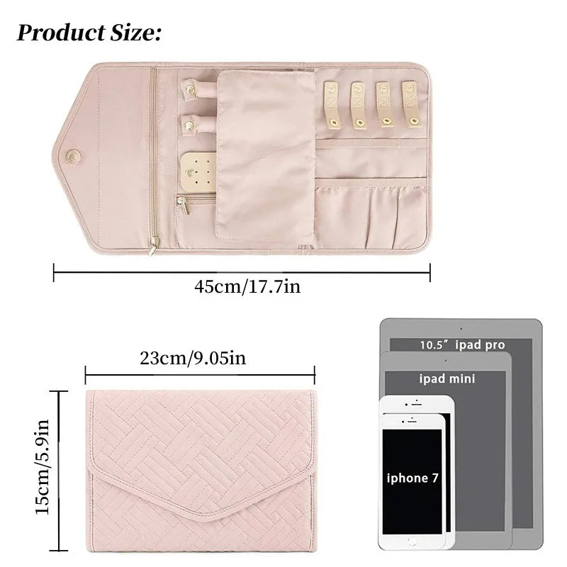 Sac à bijoux portable pliable pour femme
