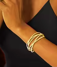 Bracelet minimaliste géométrique en acier inoxydabl