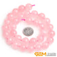 Perles rondes lisses en pierre de quartz Rose naturel pour la fabrication de bracelets