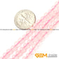 Perles rondes lisses en pierre de quartz Rose naturel pour la fabrication de bracelets