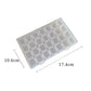 Boîte de rangement de bijoux en plastique à 28 grilles