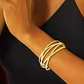 Bracelet minimaliste géométrique en acier inoxydabl